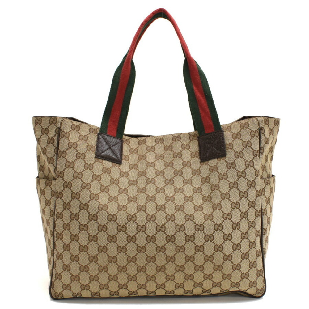 Gucci Canvas Jacquard Bag Shoulder GG Beige - Picture 3 of 8